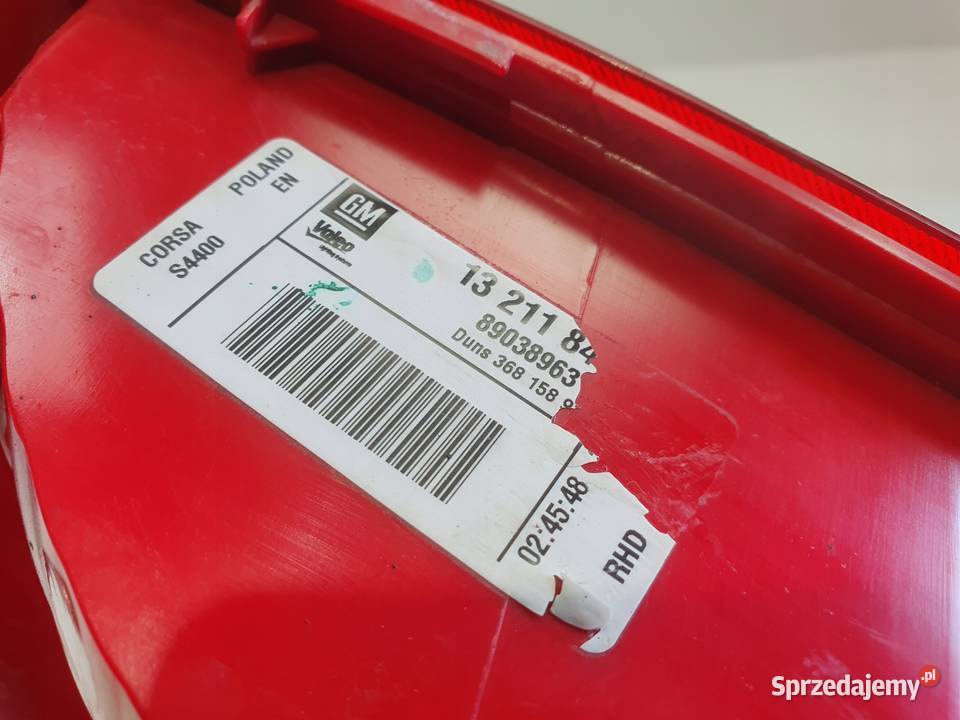 LAMPA PRAWA Opel Corsa D 3 drzwi TYLNA prawy tył