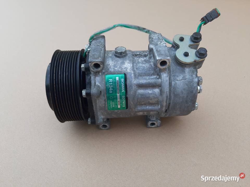SCANIA SPRĘŻARKA KLIMATYZACJI KOMPRESOR SANDEN Trzciel