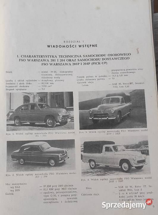 Książka Naprawa samochodów FSO Warszawa 1966r sprzedam