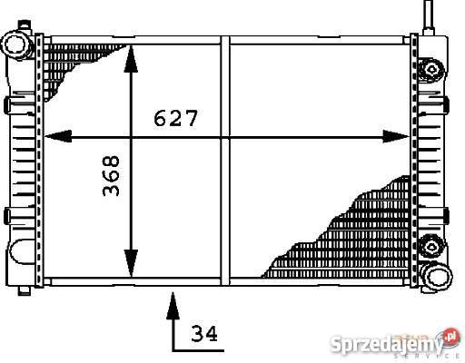 Mercedes 609 709 chłodnica wody zbiornik tunel ciężarowe Częstochowa