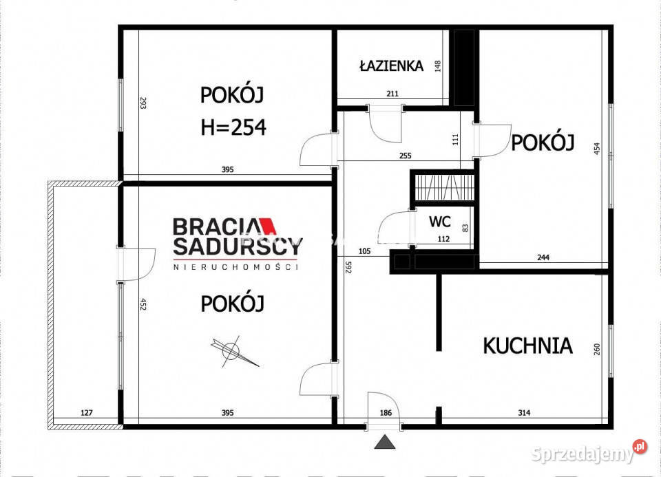 Mieszkanie 633m2 3pok Kraków Aleja Pokoju blok