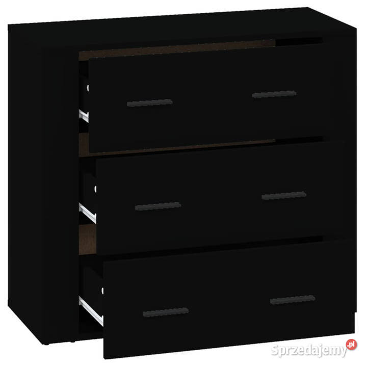 Szafka czarna 80x33x70 materiał drewnopochodny Warszawa