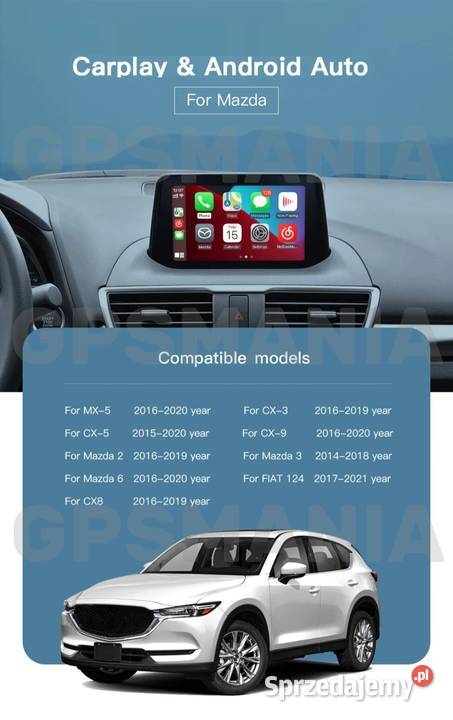Mazda moduł Android Auto Apple CarPlay do Aleksandrów Łódzki