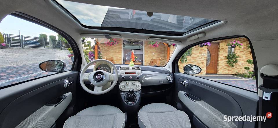 FIAT 500 LOUNGE 2011 r BENZYNKA PANORAMA KLIMA kupiony w Polsce Tarnów