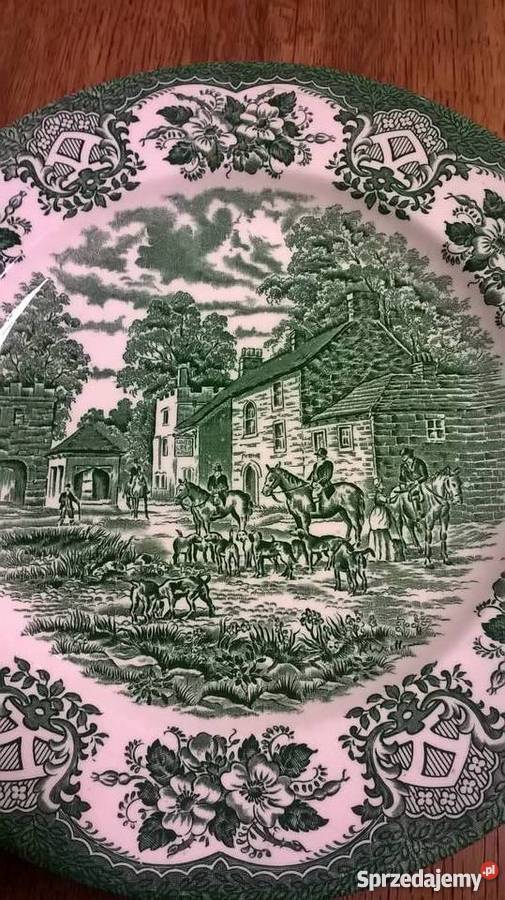 Angielskie płaskie talerze obiadowe Poznań