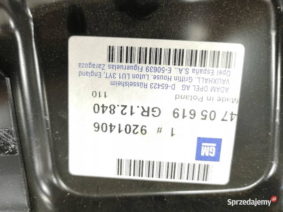 POSZYCIE WEW SŁUPKA A PRAWE OPEL AGILA A 0007