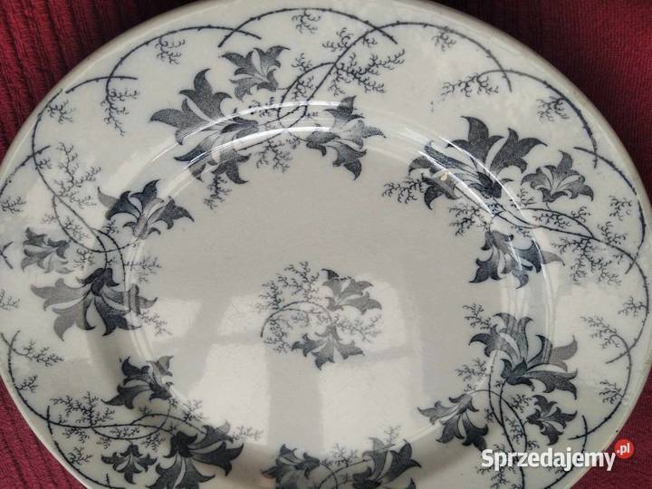 Porcelanowy zabytkowy talerz VilleroyBoch Elbe Gdańsk