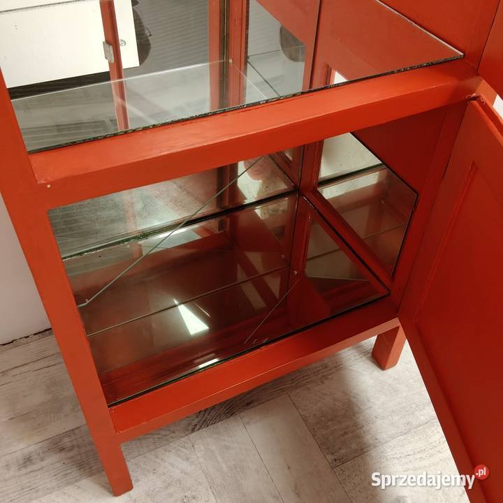 szafka lekarska loft przeszklona witryna barek łódzkie