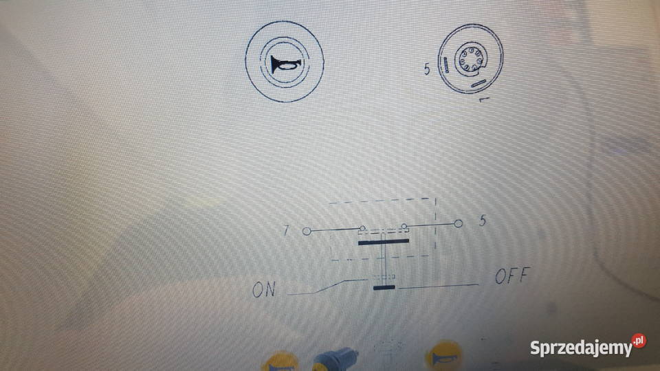 Przycisk włącznik klaksonu JCB 0810202220 Jaworzno