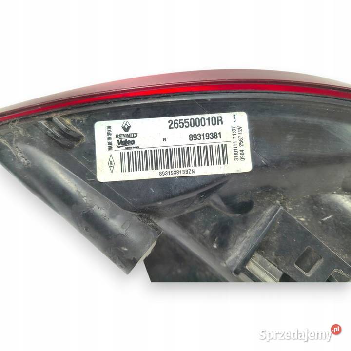 LAMPA PRAWA Renault Megane III KOMBI tylna Chełm