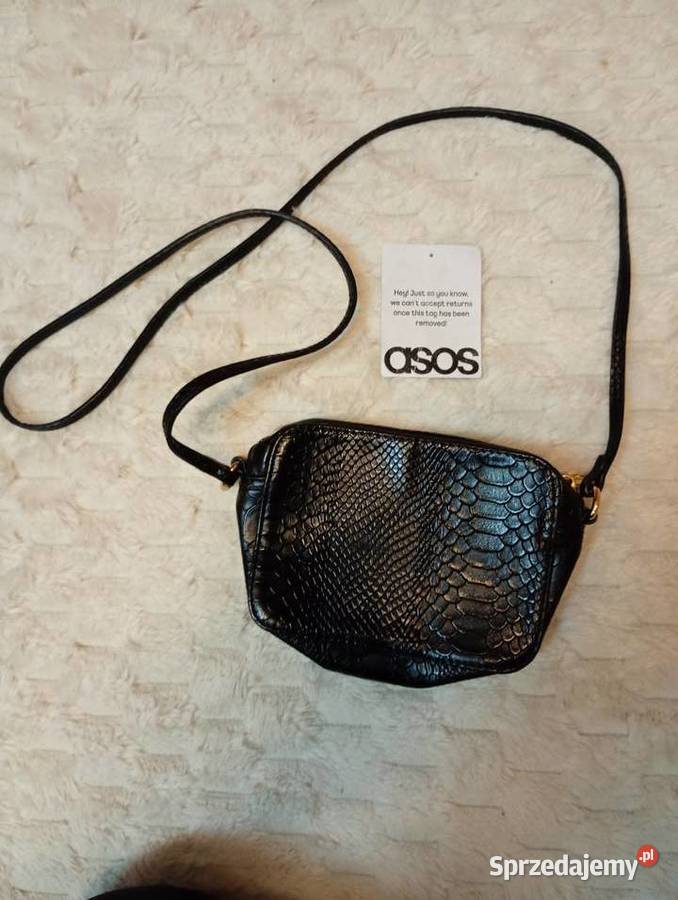 ASOS Czarna torebka wieczorowa z Londynu Kraków sprzedam