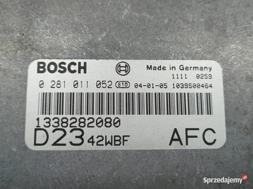 STEROWNIK SILNIKA 0281011052 1338282080 Fiat
