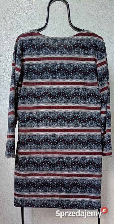 Ciepła dzianinowa sukienka r4648 Warszawa
