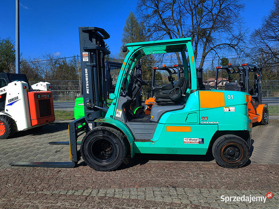 wózek widłowy Mitsubishi FD50NT 5 ton duplex 35 sprzedam