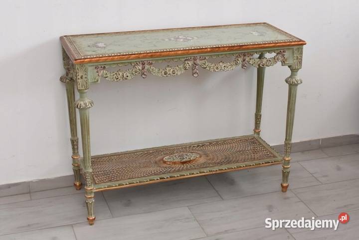 Piękny Drewniany Stolik Stół Konsola Kraków