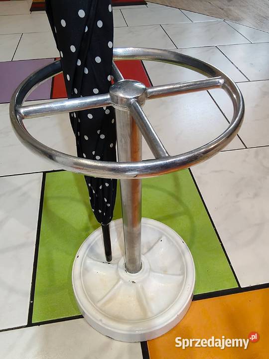 Stojak na parasole art dco żeliwo lata 60 wielkopolskie Kalisz