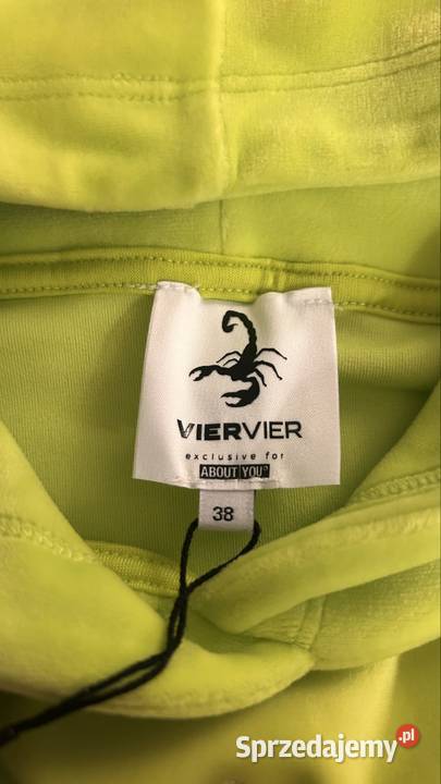 Nowa bluza welurowa z kapturem VIERVIER rozmiar zachodniopomorskie Szczecin