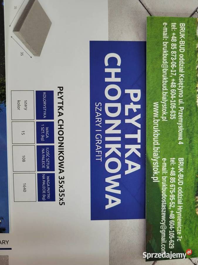 Płytka chodnikowa 45 Białystok