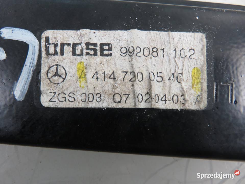 PODNOŚNIK SZYBY LEWY PRZEDNI MERCEDESBENZ VANEO