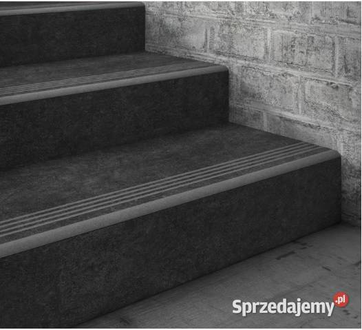 Grafitowe płytki na schody 140x30 ANTYPOŚLIZGOWE Łask