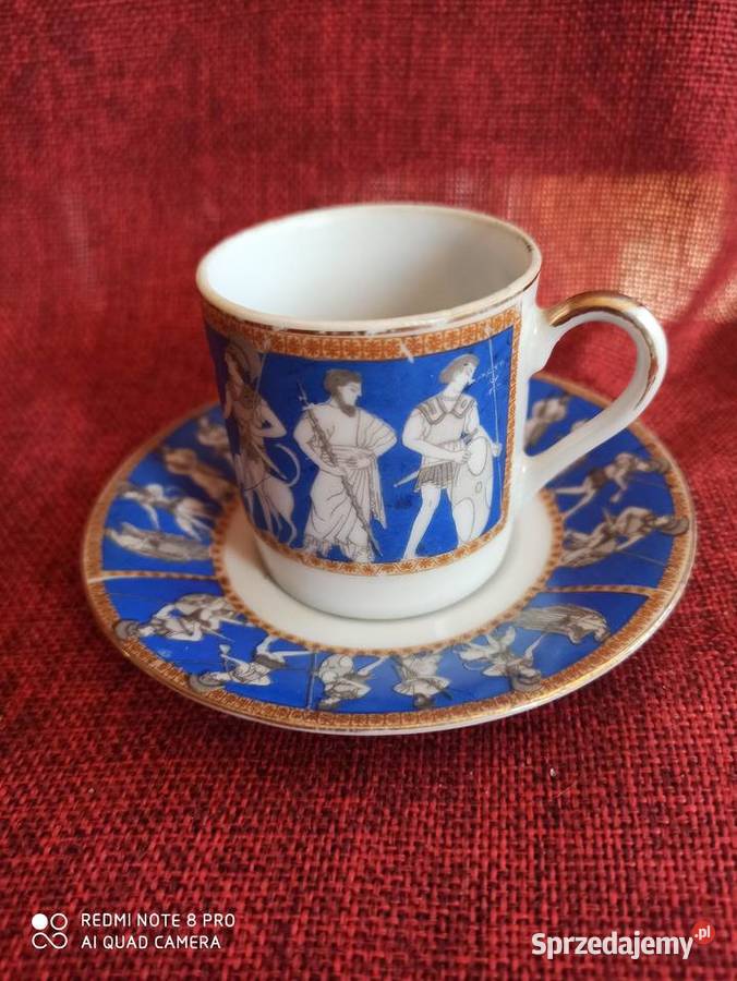 Filiżanka do mocci Royal Sceny antyczne Sygn Gdańsk