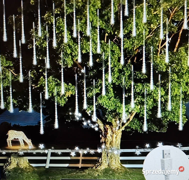 Lampki świąteczne Meteory LED Girlandy świetlne Lędziny