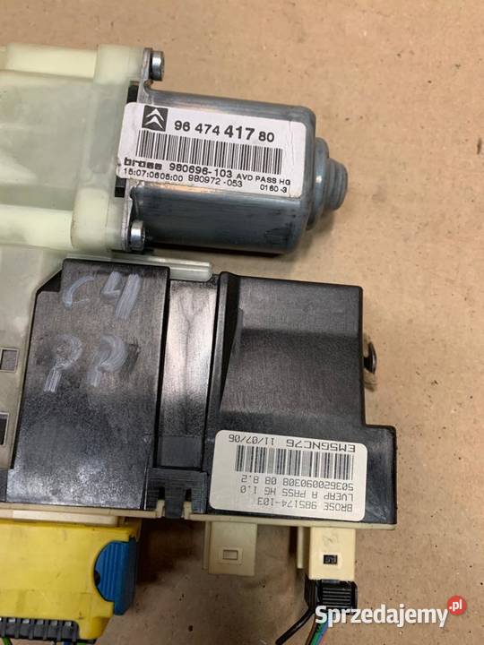 Silniczek podnoszenia szyby prawy citroen c4 I Układ elektryczny Układ elektryczny Szczecin