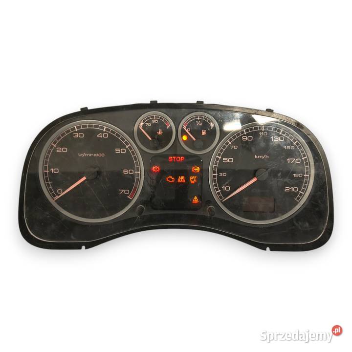LICZNIK ZEGARY P9651299480 Peugeot 307 16 20 16V