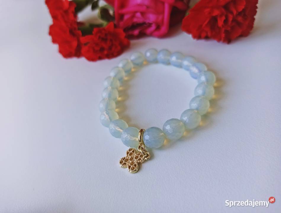 Bransoletka opal zawieszka pozłacana pozłacane mazowieckie