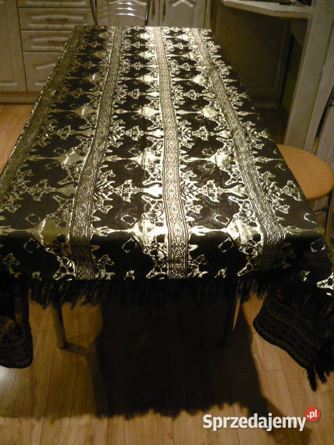 Obrus z tajskiego jedwbiu słonie Myszków