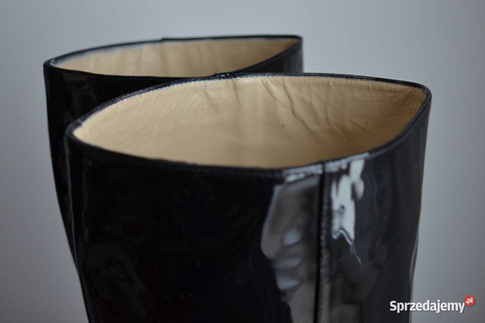 Kozaki Hobbs Roxy czarna skóra LAKIEROWANA inna podlaskie Białystok