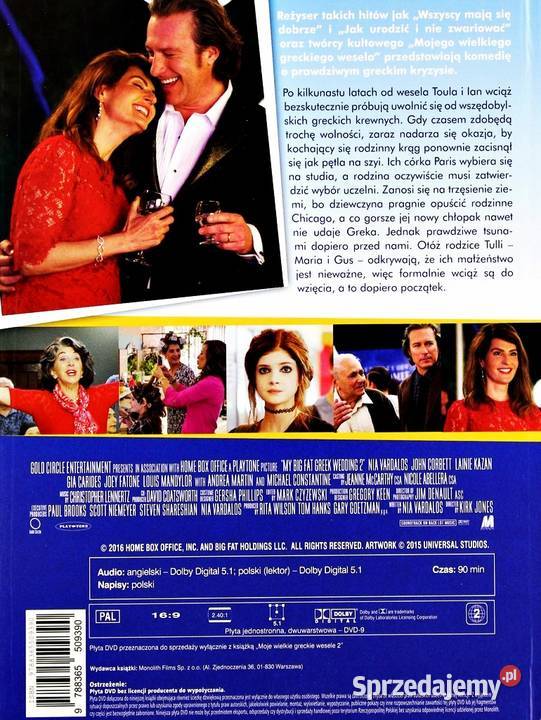 MOJE WIELKIE GRECKIE WESELE 2 DVD KS wielkopolskie Kalisz