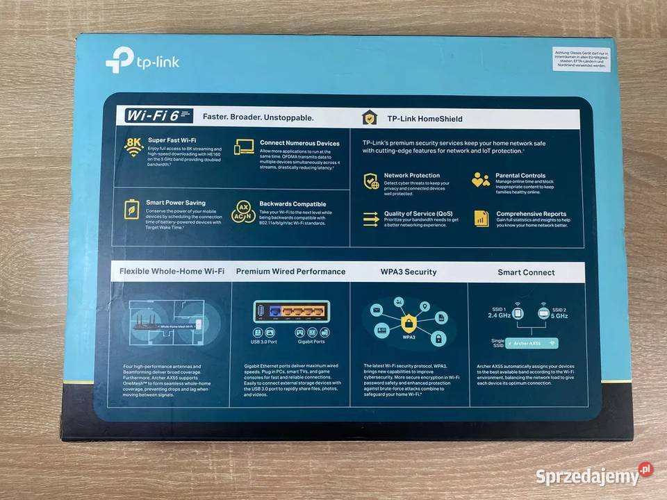 Bezprzewodowy router TPLink Archer AX55 sprzedam