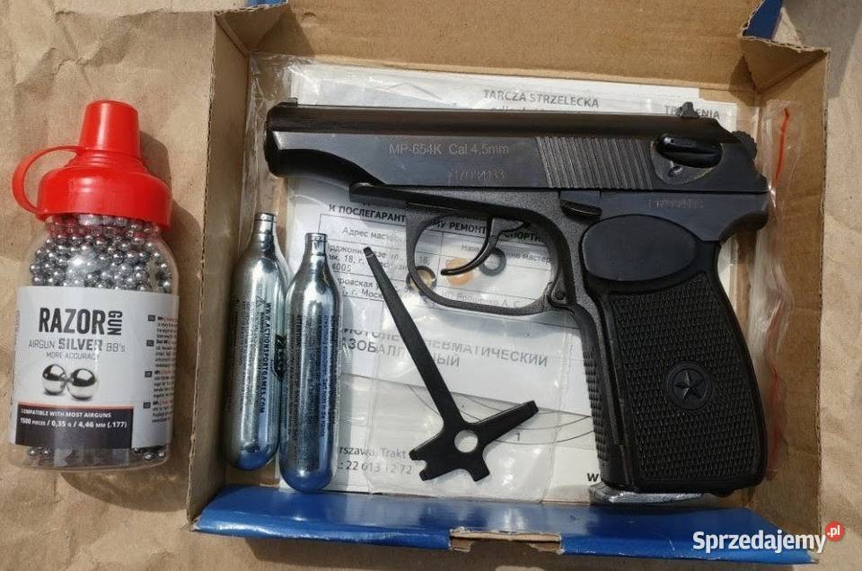 Wiatrówka pistolet MP654K makarov 45mm Żory