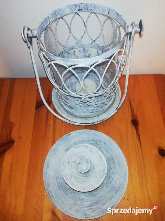 Lampion metalowy ogrodowy stan Warszawa