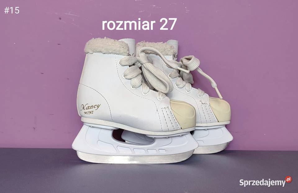 Łyżwy dzieci uniwersalne rozmiar 27 wkładka 17 Jasień