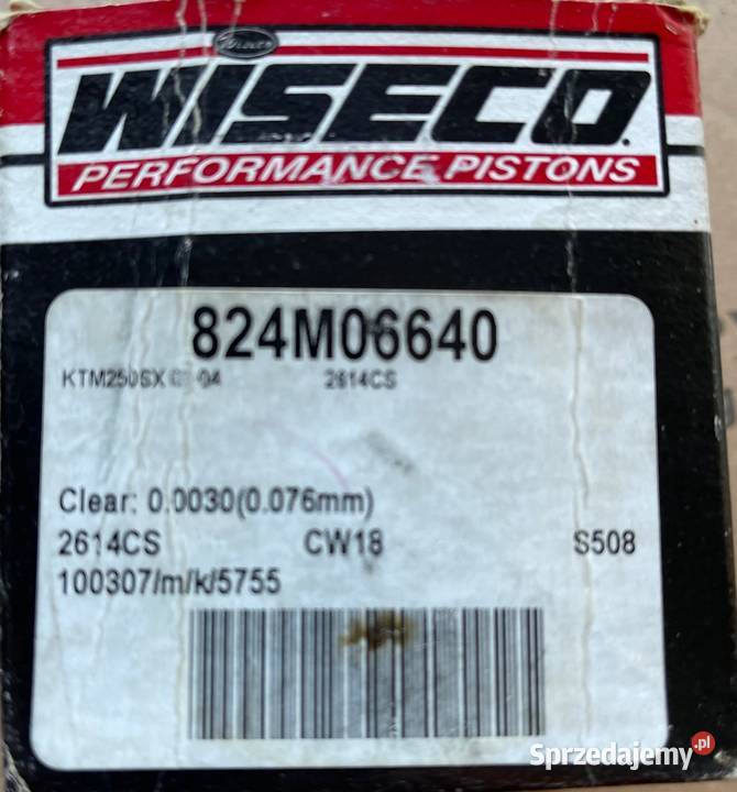 Tłok Wiseco KTM 250SX 0304 dolnośląskie
