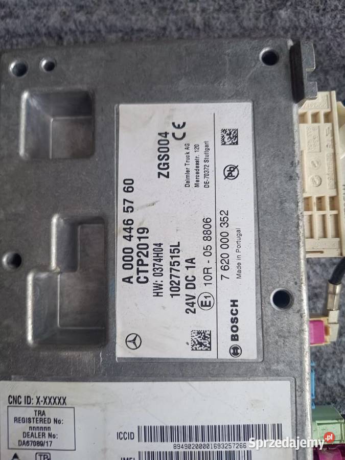 Moduł sterownik A0004465760 CTP2019 Mercedes