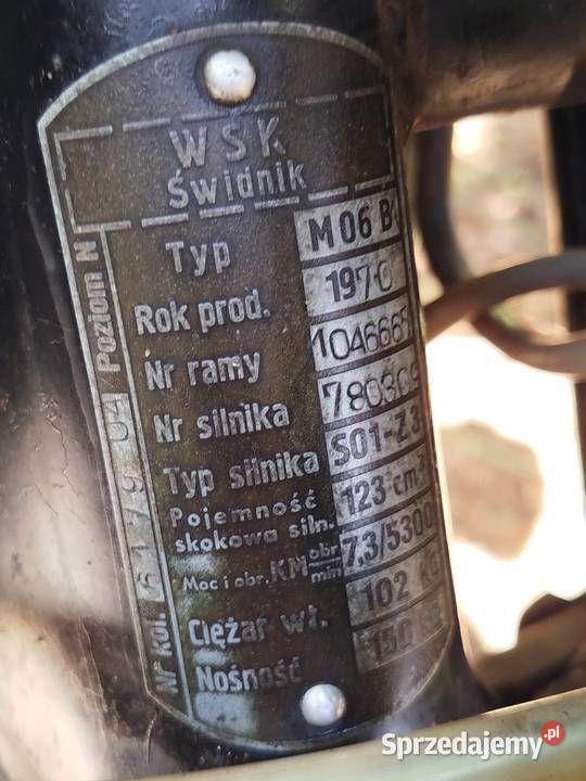 WSK 125 B1 z 1970 roku wfm SHL kupiony w Polsce Radomsko sprzedam
