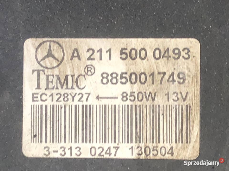 WENTYLATOR CHŁODNICY MERCEDES S211 32 204