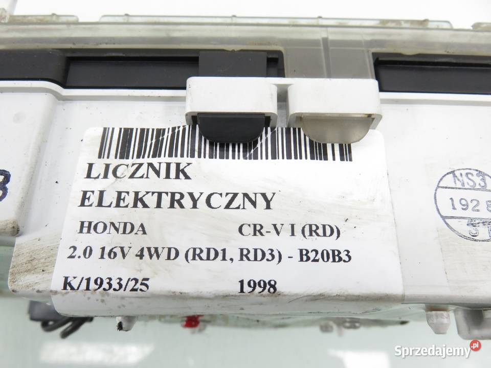 LICZNIK HONDA CRV I RD 20 16V 4WD RD1 RD3 B20B3