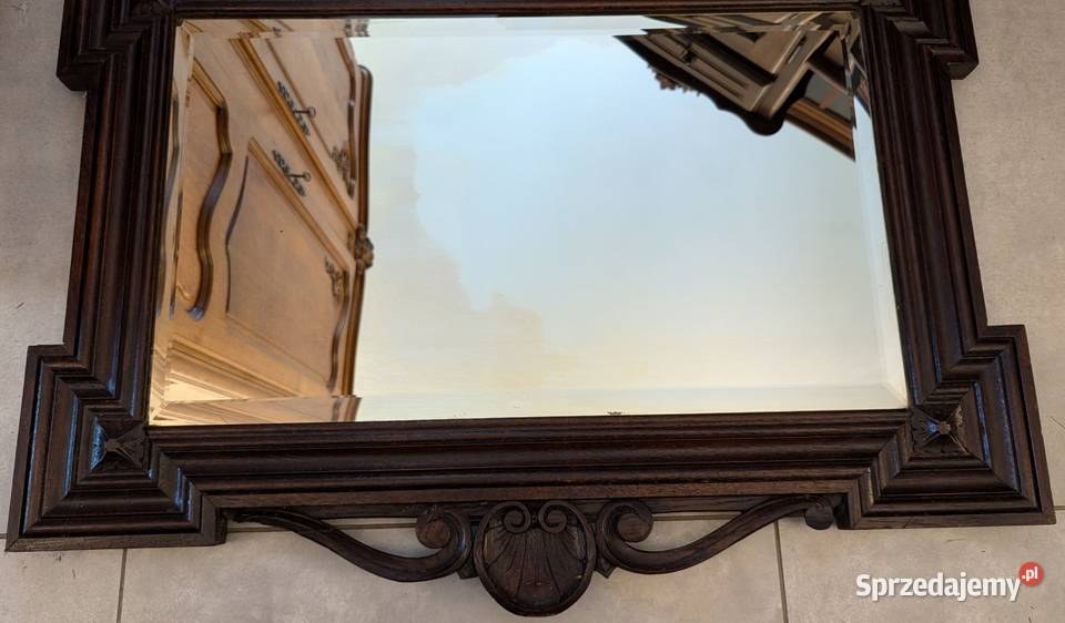 Piękne dębowe lustro eklektycznesklep Dąbrowa Dąbrowa Górnicza
