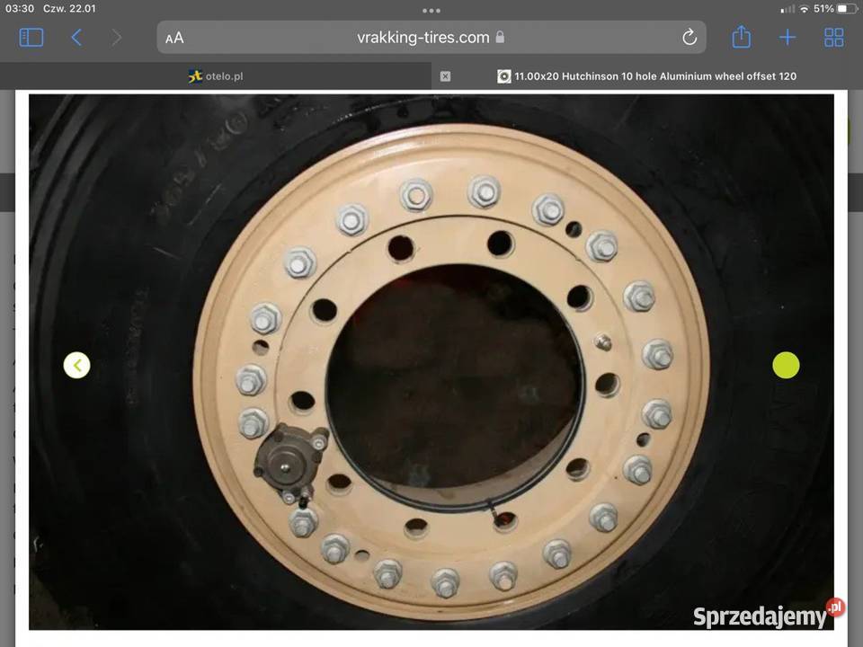 Koło Opona Michelin XZL 36580R 20 Unimog Nowy Sącz sprzedam