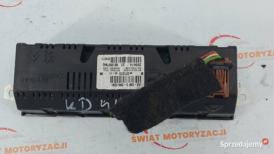 CITROEN DS3 wyświetlacz radio 9807107380 osobowe sprzedam