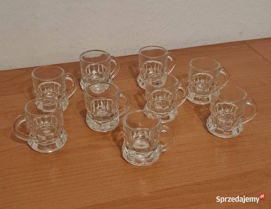 kieliszki kufelki szklane na wódkę likier Kieliszki i pucharki Warszawa sprzedam