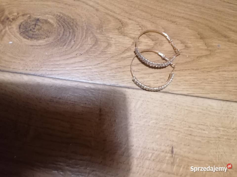 Kolczyki koła z kryształkami pomorskie Gdańsk sprzedam