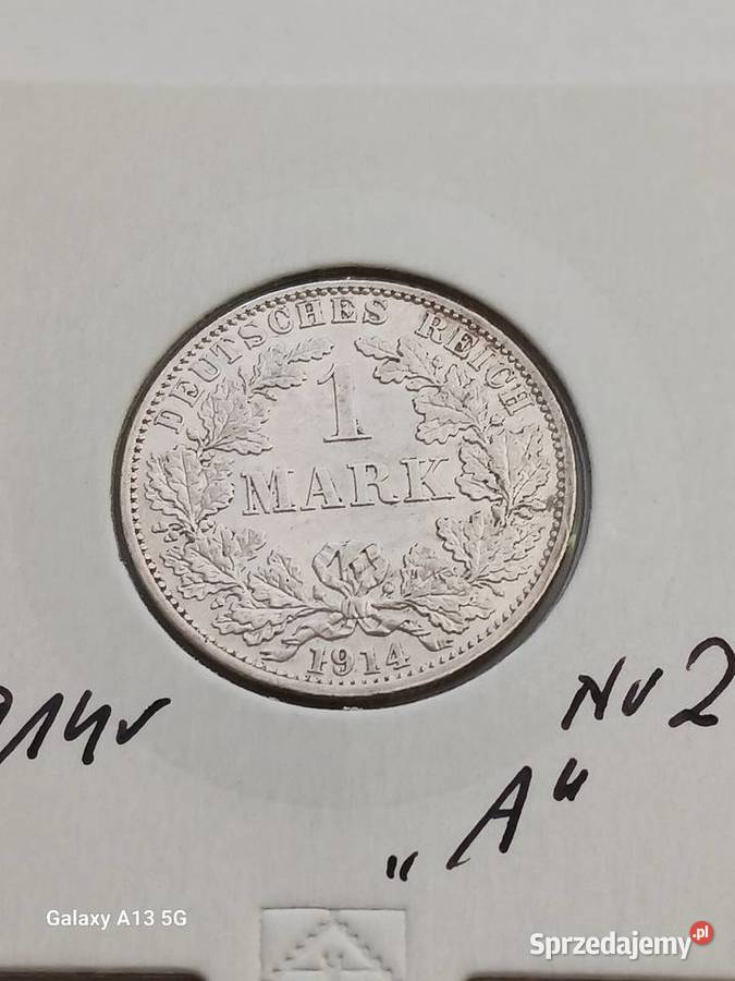 1 Marka Prusy 1914 r 2 mennica A Konin
