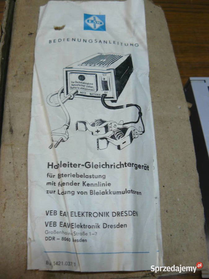 Prostownik firmy LADEFIX 25 ampMade in DDR lubuskie Nowa Sól