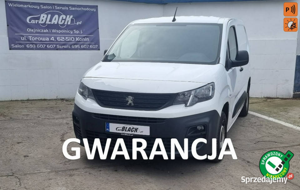 Peugeot Partner Pisemna Gwarancja 12 miesięcy światła przeciwmgłowe wielkopolskie Konin