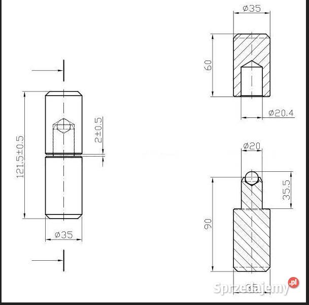 Zawias toczony do furtki Dom i Ogród